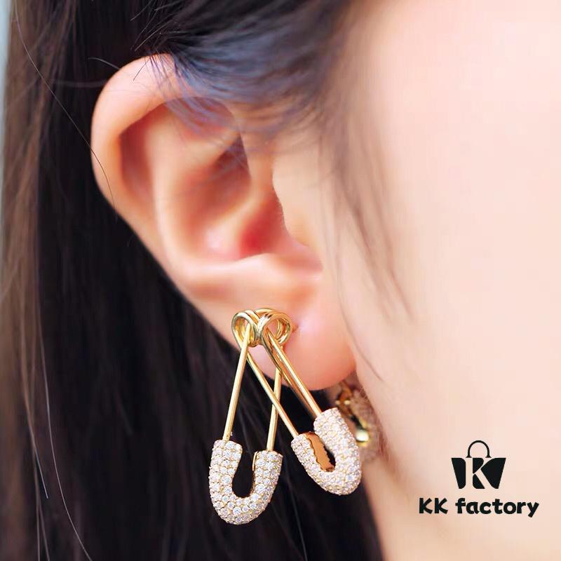 692feb0a99f2d84055c8cc0f A's Monaco Golden Pin Earrings, December New Arrival