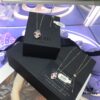 A Family Monaco Red Eye Large and Small Snake Head Necklace