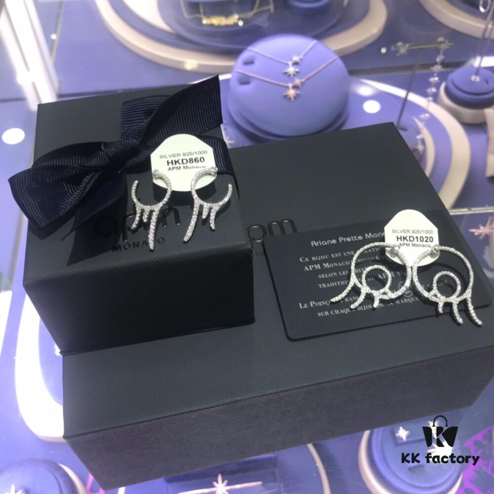 692feb2e99f2d84055c8cc42 APM Monaco Earrings - Original New Arrival, Stylish, Minimalist and Versatile Design, Trendy Retro Fashion (Large Model 835090, Small Model 835080)