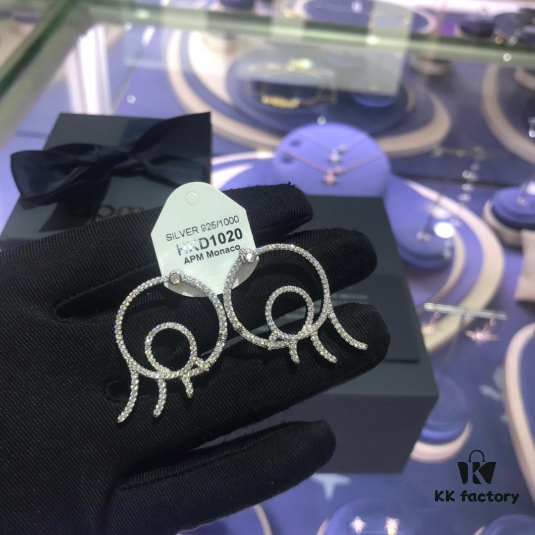 APM Monaco Earrings - Stylish, Minimalist and Versatile Design with Retro Charm