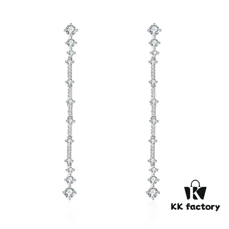 692feb3399f2d84055c8cc4d A Family Monaco Long Tassel Stud Earrings with Crystal Zirconia