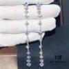 692feb3699f2d84055c8cc50 A Family Monaco Long Tassel Stud Earrings with Crystal Zirconia