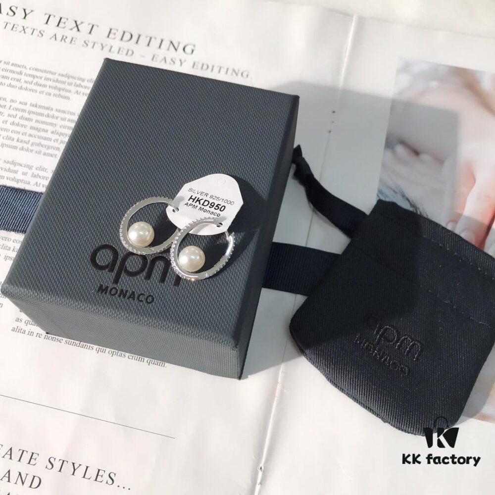 692feb3999f2d84055c8cc56 December New Arrival 💗 A-Monaco Hoop Earrings with Ethereal Pearls for Women, Fashionable and Stylish Design Ear Studs