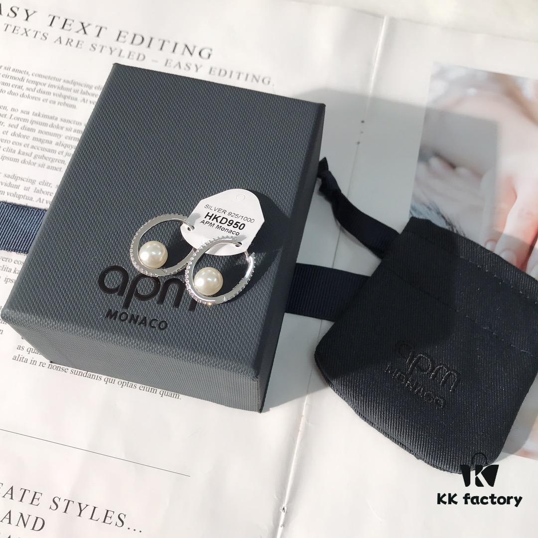692feb3999f2d84055c8cc56 December New Arrival 💗 A-Monaco Hoop Earrings with Ethereal Pearls for Women, Fashionable and Stylish Design Ear Studs