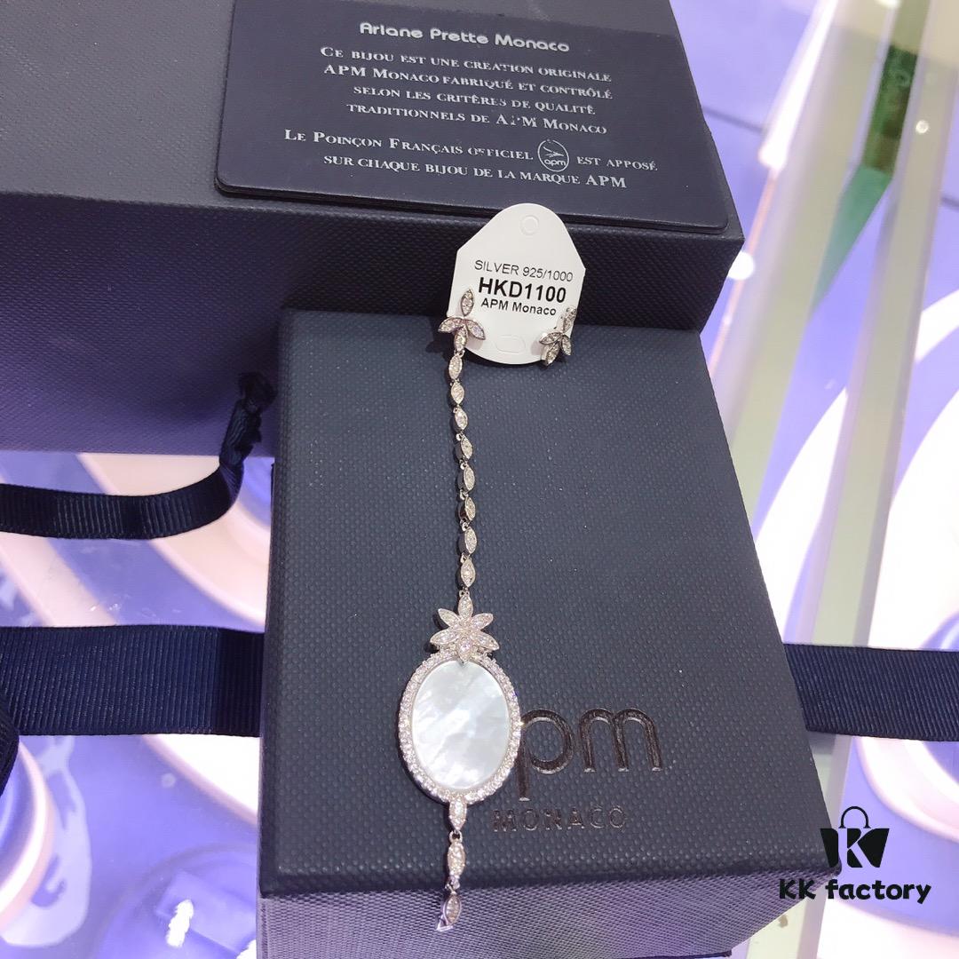 692feb3d99f2d84055c8cc5d December New Arrival A's Monaco Asymmetric Pearl White Shell Earrings