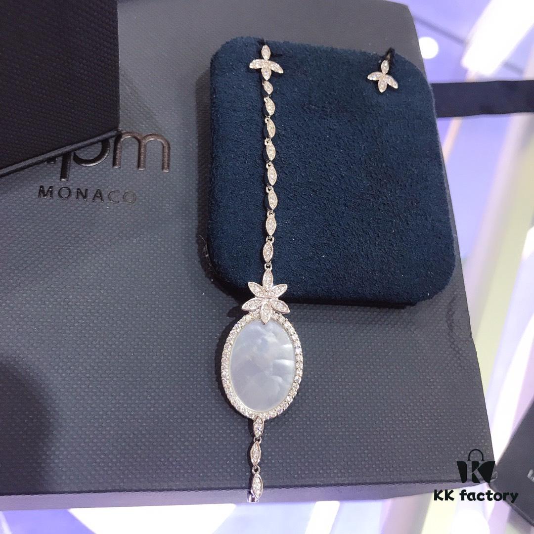 692feb3f99f2d84055c8cc61 December New Arrival A's Monaco Asymmetric Pearl White Shell Earrings