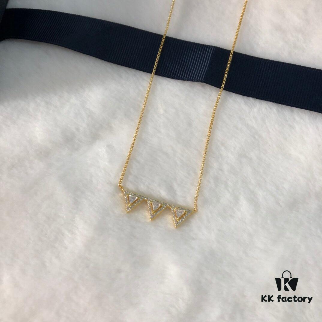 APM Monaco Triangle Necklace, Stylish and Minimalist Design, Perfect Gift Choice