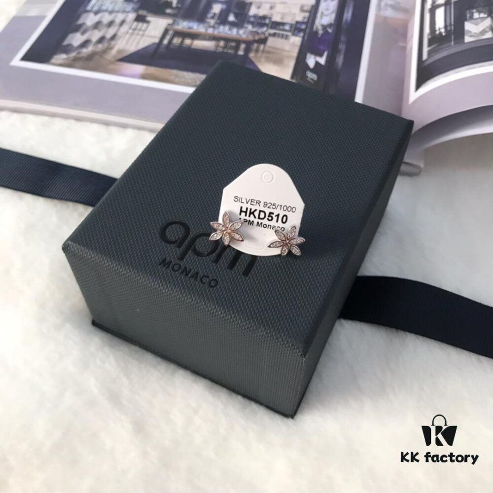 692feb5799f2d84055c8cc86 APM Monaco Elegant Minimalist Flower Stud Earrings for Women, Sophisticated and Stylish 2019 New Arrival Fashion Jewelry
