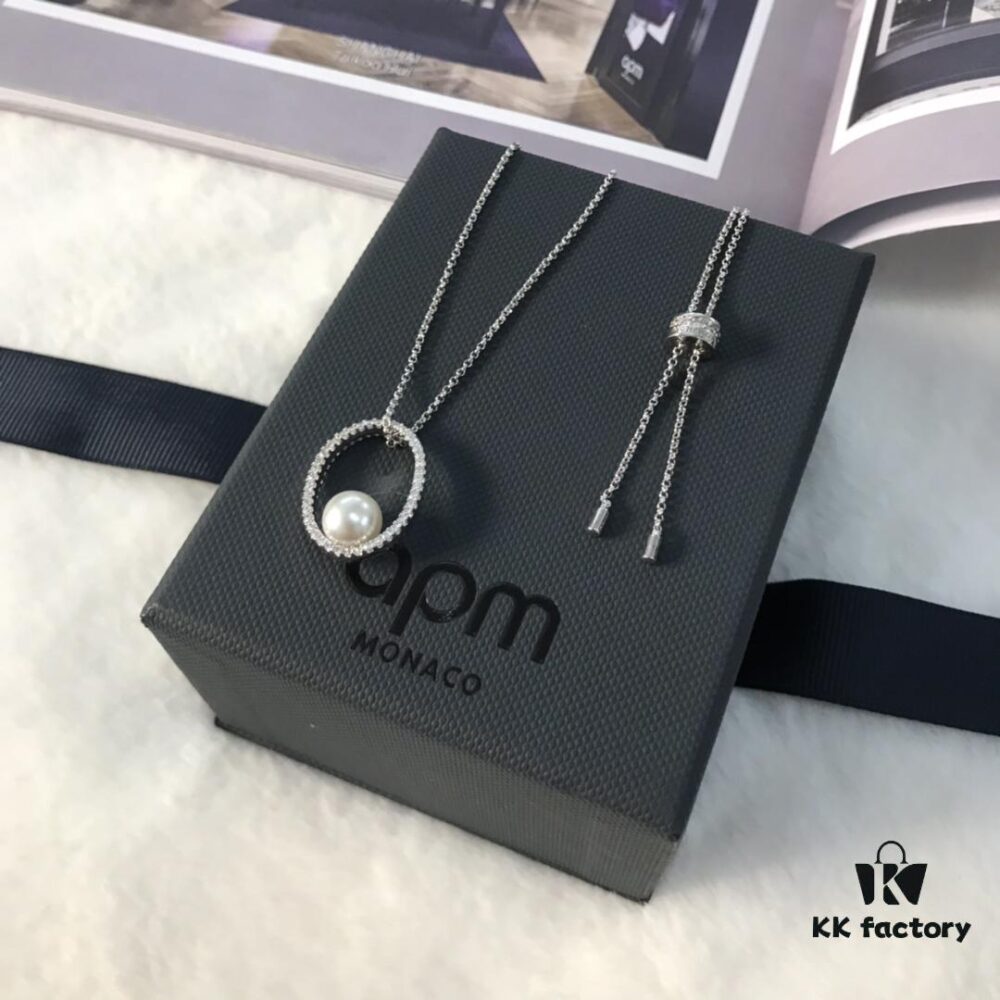 692feb6199f2d84055c8cc98 APM December New Arrival APM Monaco Minimalist Elegant Pearl Necklace for Women, Stylish and Sophisticated Sweater Pendant with Modern Design