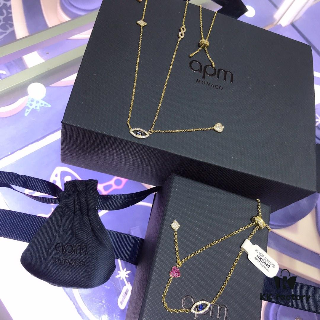 692feb7199f2d84055c8ccb1 APM Monaco Gold-Tone Lucky Evil Eye Necklace and Bracelet Set