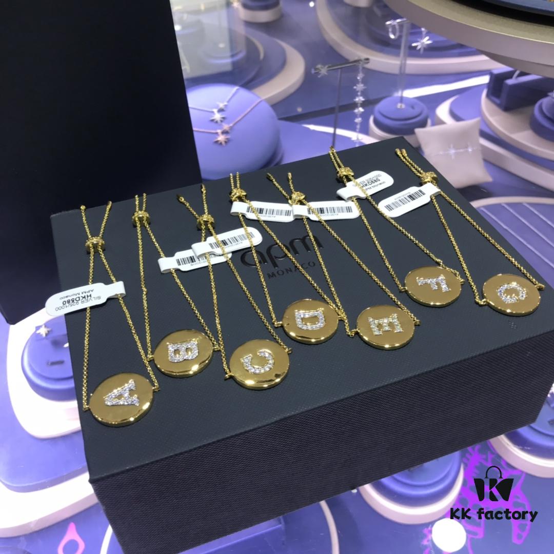 692feb8699f2d84055c8cce0 APM Monaco High-Quality Alphabet Bracelet for Women, Round Pendant 26 Letter Bracelet, Stylish and Versatile Design