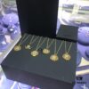 APM Monaco High-Quality 26 Letter Necklace for Women, Round Pendant Sweater Accessory, Stylish and Versatile Design