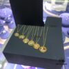 APM Monaco High-Quality 26 Letter Necklace for Women, Round Pendant Sweater Accessory, Stylish and Versatile Design