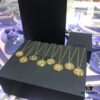 APM Monaco High-Quality 26 Letter Necklace for Women, Round Pendant Sweater Accessory, Stylish and Versatile Design