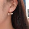 APM Monaco European and American Wave Pearl Stud Earrings, Stylish and Fashionable, Versatile Design