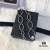 692febe699f2d84055c8cd6e APM Monaco Asymmetrical Interlocking Circle Pearl Long Tassel Earrings for Women