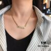 APM Monaco French-style Luxury Rose Gold Amour Letter Pendant Necklace - Christmas Set