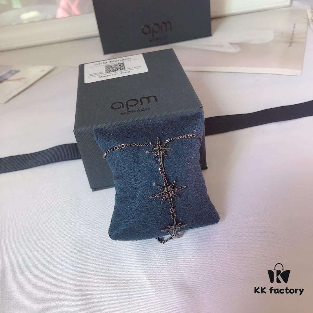 692febf299f2d84055c8cd7b Original New Launch 💗 APM Monaco Bracelet, Union Jack Star Meteor Bracelet with Back Hand Chain, Gift for Girlfriend