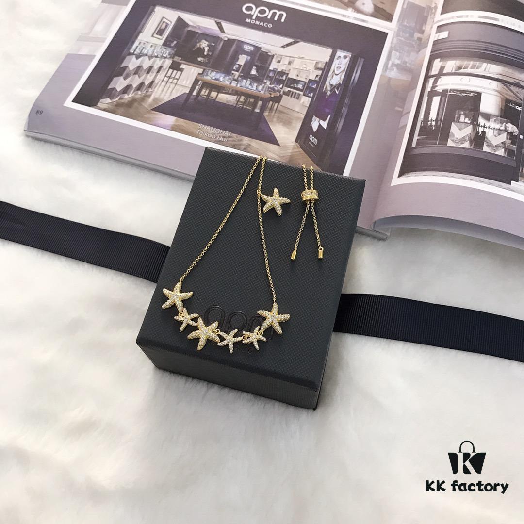 APM Monaco Starfish Pendant Necklace and Bracelet Set - Original Edition New Release 💗