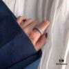 692fec1e99f2d84055c8cdd0 APM Monaco Rectangular Zircon Ring, Stylish and Minimalist Design, Versatile Fashion Jewelry for Women