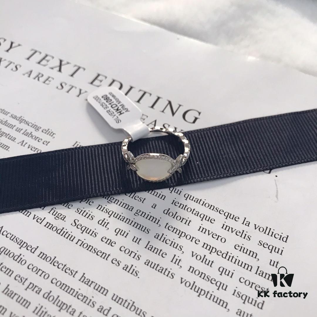 692fec2a99f2d84055c8cde3 APM Monaco White Mother-of-Pearl Ring Original Set Newly Released