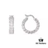 692fec3899f2d84055c8cdfb APM Monaco Rectangular Crystal Earrings for Women, Minimalist Fashion Drop Earrings, Elegant Jewelry