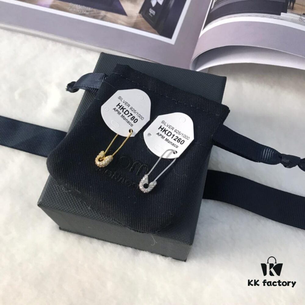 692fec3999f2d84055c8cdff APM Monaco Pin Stud Earrings, Fashionable and Minimalist Design, Elegant and Versatile Small Exquisite Women's Style
