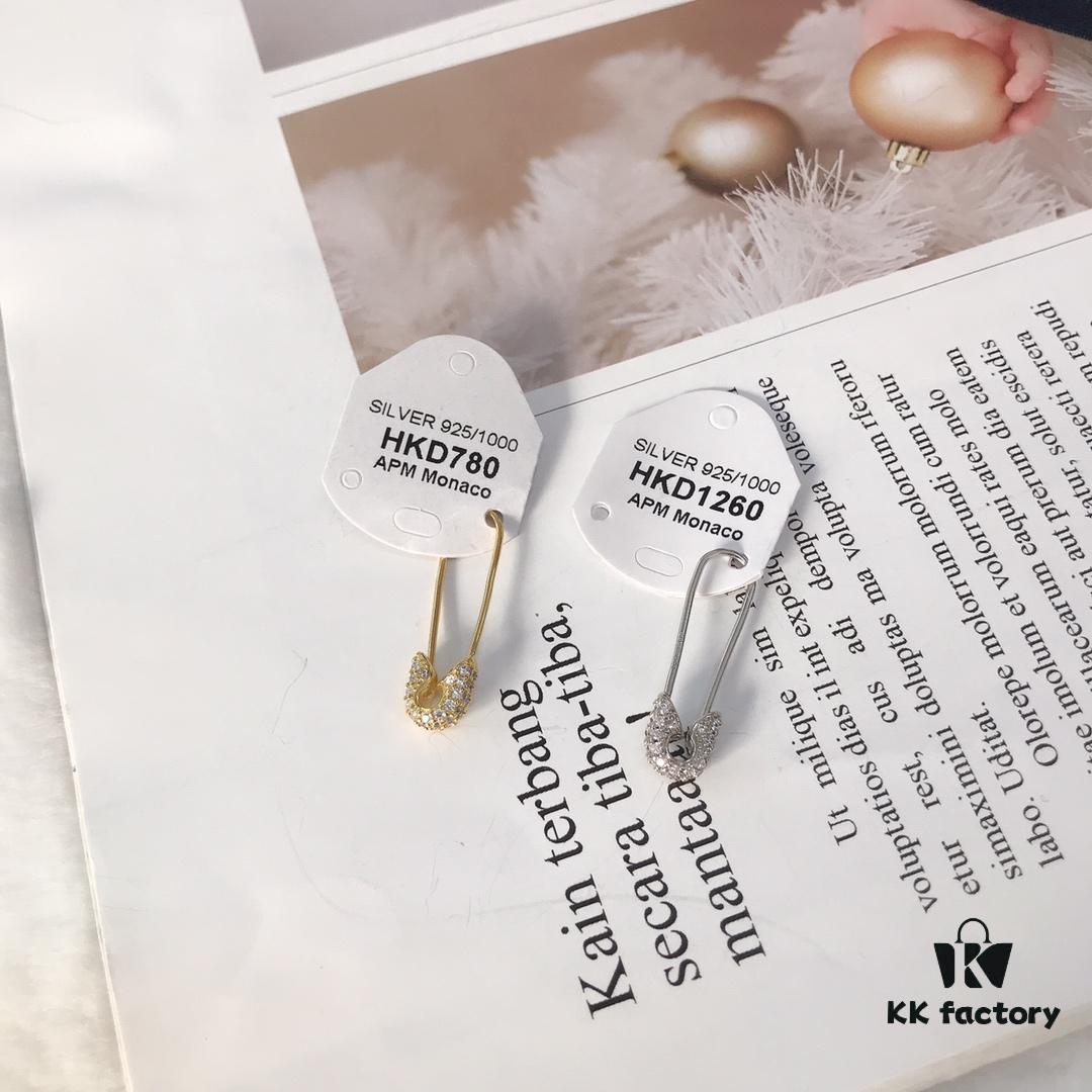 692fec3c99f2d84055c8ce03 APM Monaco Pin Stud Earrings, Fashionable and Minimalist Design, Elegant and Versatile Small Exquisite Women's Style