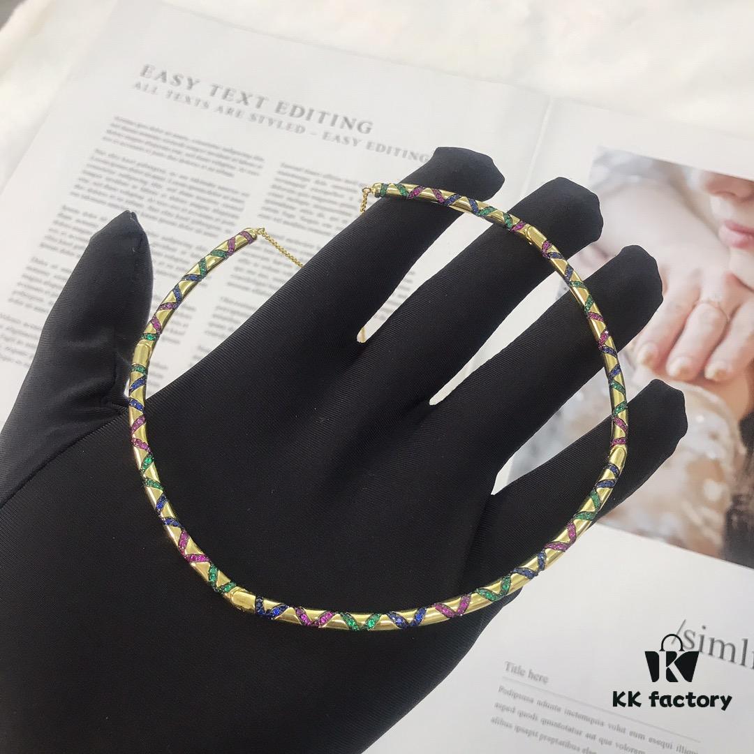 692fec4699f2d84055c8ce1d APM Monaco Colorful Tribal Choker Necklace with Adjustable Pendant Chain, Avant-garde Retro Design for Women