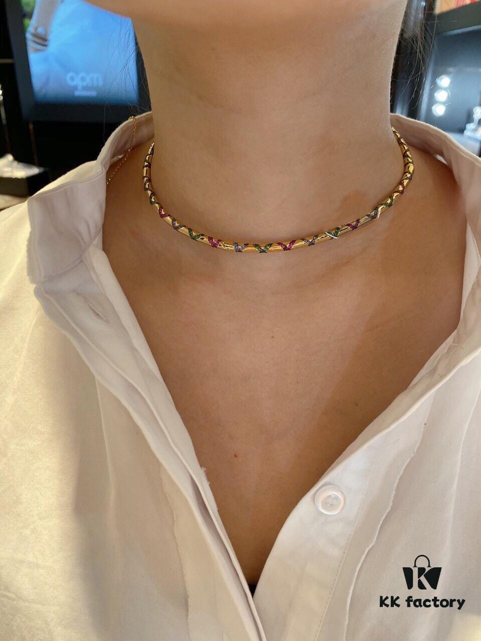 692fec4799f2d84055c8ce20 APM Monaco Colorful Tribal Choker Necklace with Adjustable Pendant Chain, Avant-garde Retro Design for Women