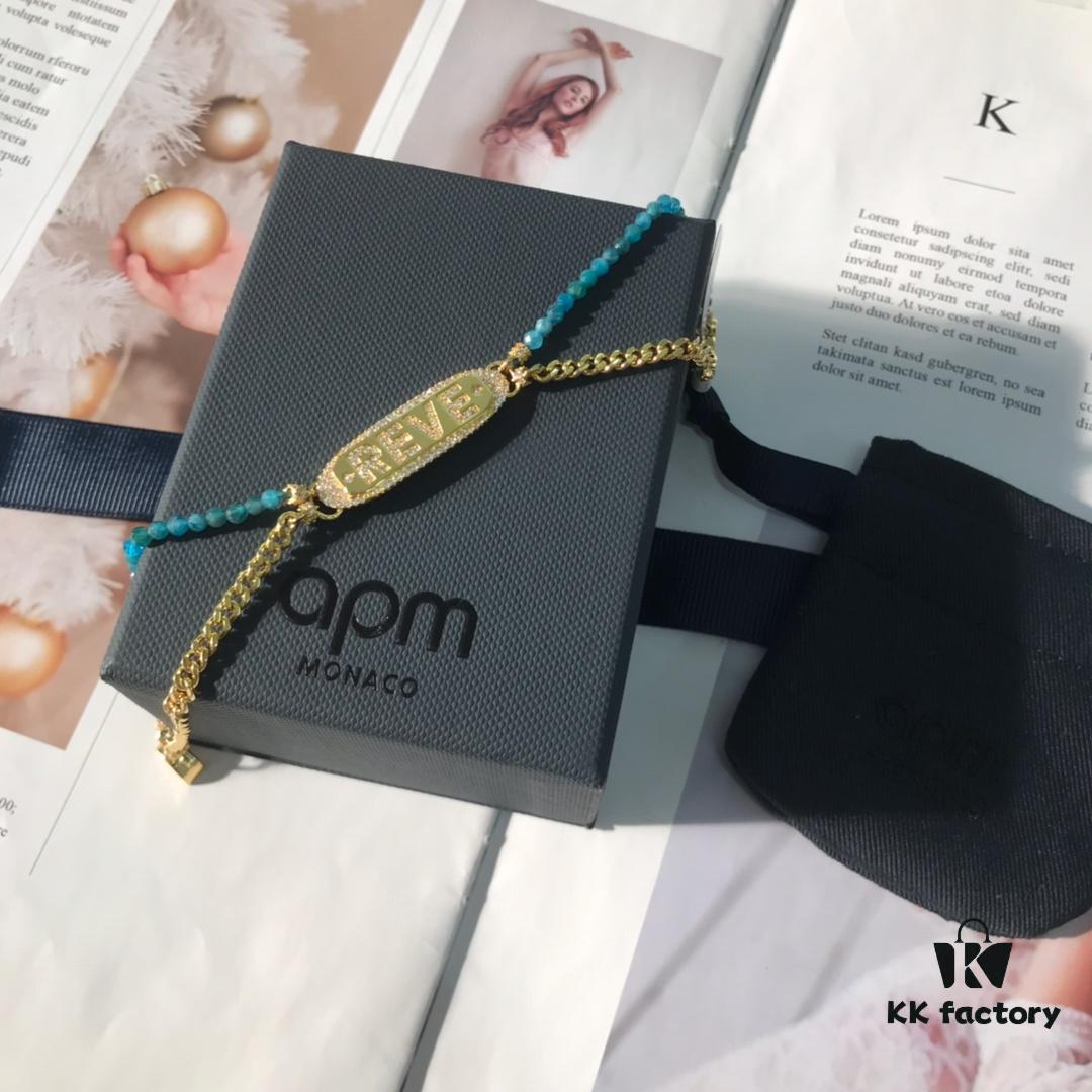 692fec4899f2d84055c8ce25 APM Monaco Letter Bracelet, Stylish and Minimalist Fashion Design for Women, Versatile and Elegant Accessory 8636110