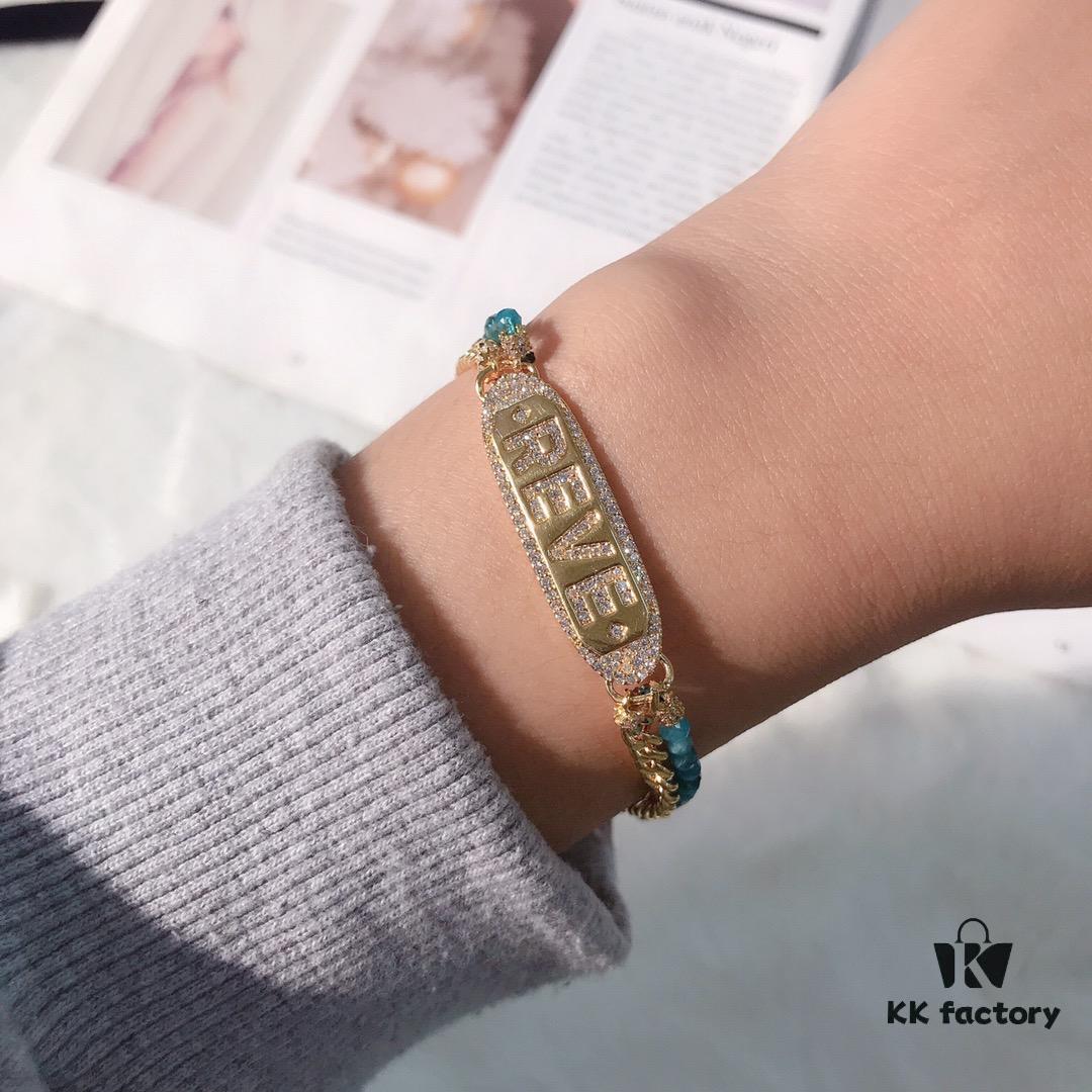 692fec4b99f2d84055c8ce2a APM Monaco Letter Bracelet, Stylish and Minimalist Fashion Design for Women, Versatile and Elegant Accessory 8636110