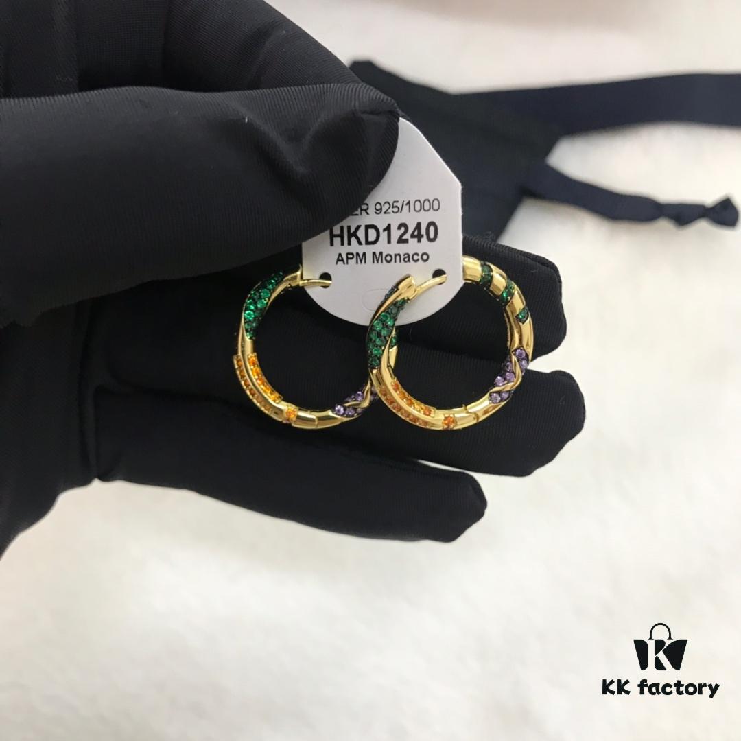 692fec5199f2d84055c8ce37 APM Monaco Colorful Tribal Earrings, Stylish and Fashionable Women's Everyday Wear