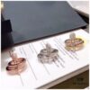 692fec5599f2d84055c8ce41 APM Monaco Three-Color Pin Ring, Stylish and Trendy Unisex Fashion Statement Piece