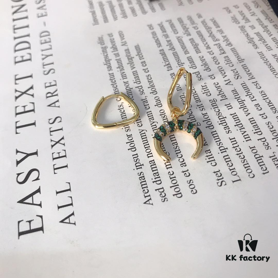 692fec6099f2d84055c8ce4f APM Monaco Colorful Tribal Asymmetric Earrings, Stylish and Trendy, Versatile Fashion Statement Piece