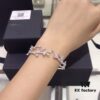 APM Monaco Olive Branch Bracelet and Earrings/Ear Clips Set