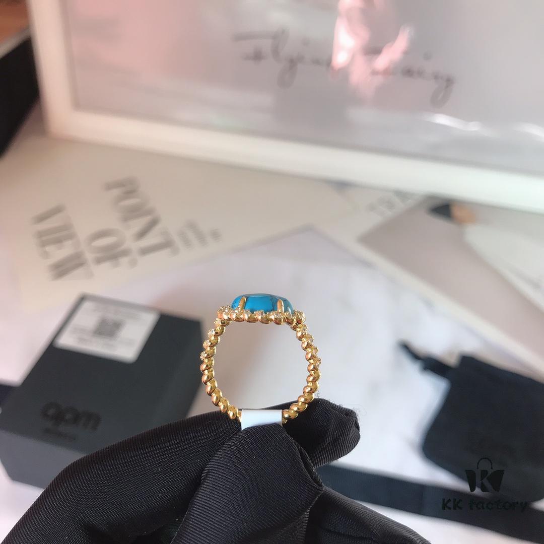 692fec7f99f2d84055c8ce92 APM Monaco Turquoise Ring, Minimalist and Exquisite Vintage Style, Trendy Jewelry for Women, Perfect Gift Choice