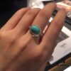 692fec7f99f2d84055c8ce93 APM Monaco Turquoise Ring, Minimalist and Exquisite Vintage Style, Trendy Jewelry for Women, Perfect Gift Choice