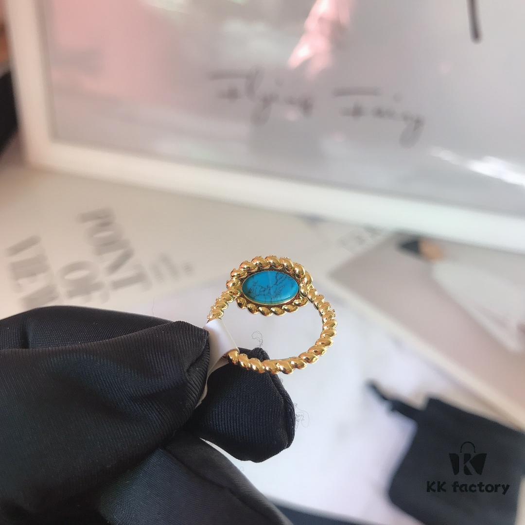 692fec8099f2d84055c8ce94 APM Monaco Turquoise Ring, Minimalist and Exquisite Vintage Style, Trendy Jewelry for Women, Perfect Gift Choice