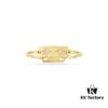 APM Monaco Gold-Tone Diamond-Paved Star Bracelet, New Arrival Unique Double Shooting Star Bangle