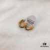 APM Monaco Colorful Small Earrings for Women, Stylish and Elegant Geometric Design, Delicate Hoop Earrings