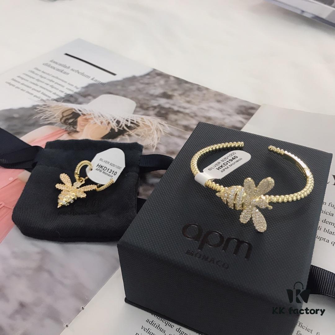 692fec9299f2d84055c8cec3 APM Monaco Bee Collection Bracelet 8335110 and Stud Earrings 8355085