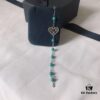692fec9c99f2d84055c8cee0 APM Monaco Single Heart Turquoise Earring - Stylish and Trendy Fashion Accessory