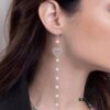 692fec9c99f2d84055c8cee1 APM Monaco Single Heart Turquoise Earring - Stylish and Trendy Fashion Accessory