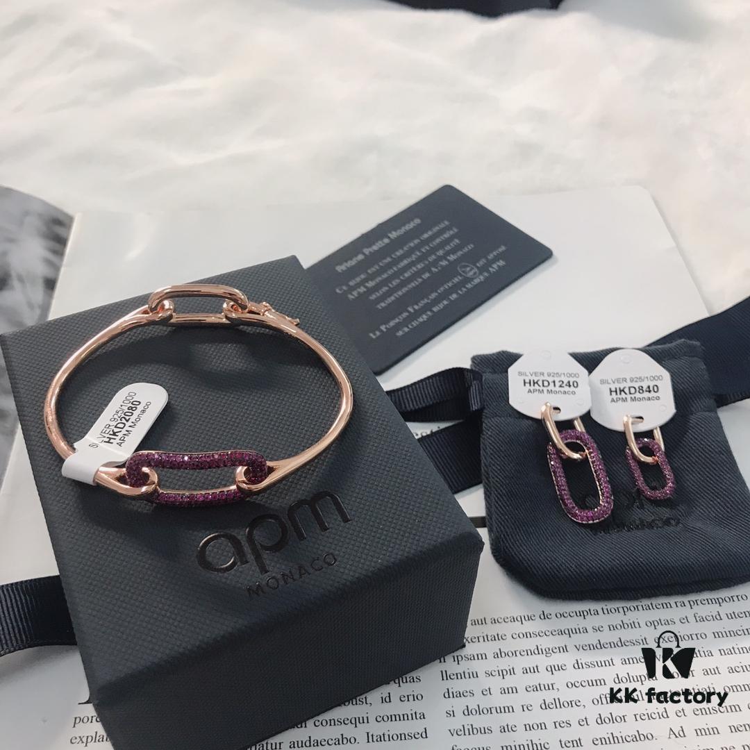 692feca199f2d84055c8ceed APM Monaco Geometric Love Lock Bracelet Series Fashionable Women's Jewelry