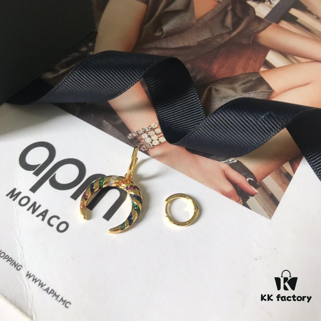 692fecc099f2d84055c8cf2d APM Monaco Colorful Tribe Earrings - Geometric Stylish Fashion Multi-match Design