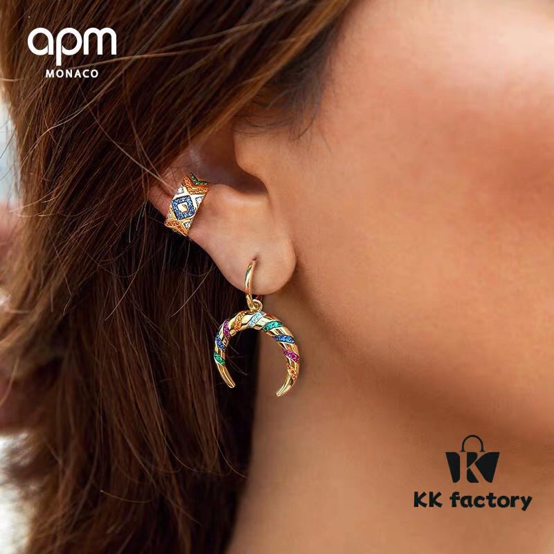 692fecc199f2d84055c8cf2e APM Monaco Colorful Tribe Earrings - Geometric Stylish Fashion Multi-match Design