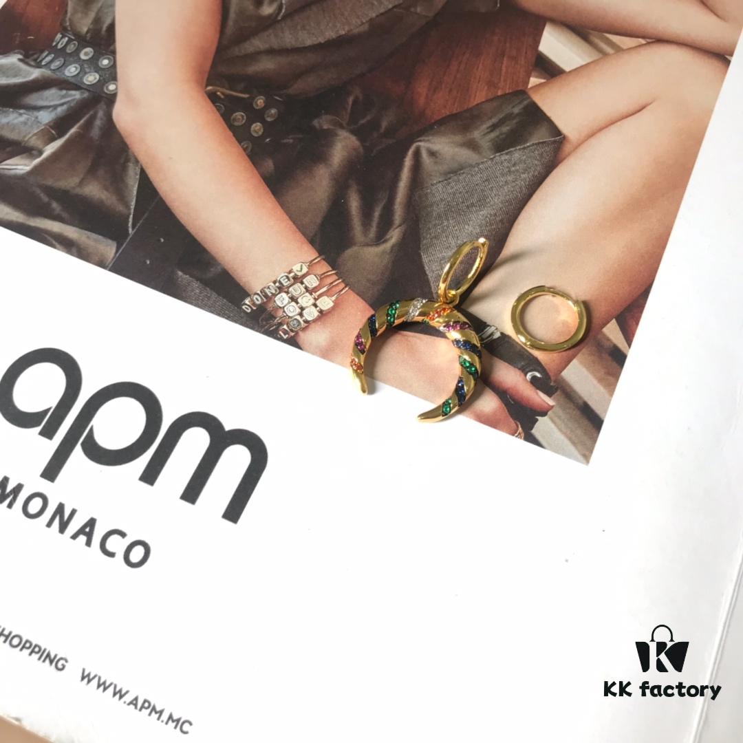 692fecc599f2d84055c8cf34 APM Monaco Colorful Tribe Earrings - Geometric Stylish Fashion Multi-match Design
