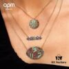 692feccf99f2d84055c8cf45 APM Monaco Colorful Tribe Adjustable Necklace with Bar Pendant, Geometric Stylish Fashion Women's Sweater Chain