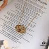 APM Monaco Colorful Tribal Style Oval Necklace for Women, Multicolored Bead Retro Mysterious Pendant Neck Chain 8335110